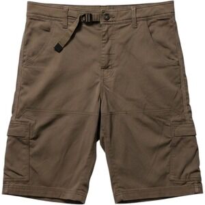 Prana Zion II Shorts Brown Cargo Tech Outdoors Stretch Belt - Medium 34x11